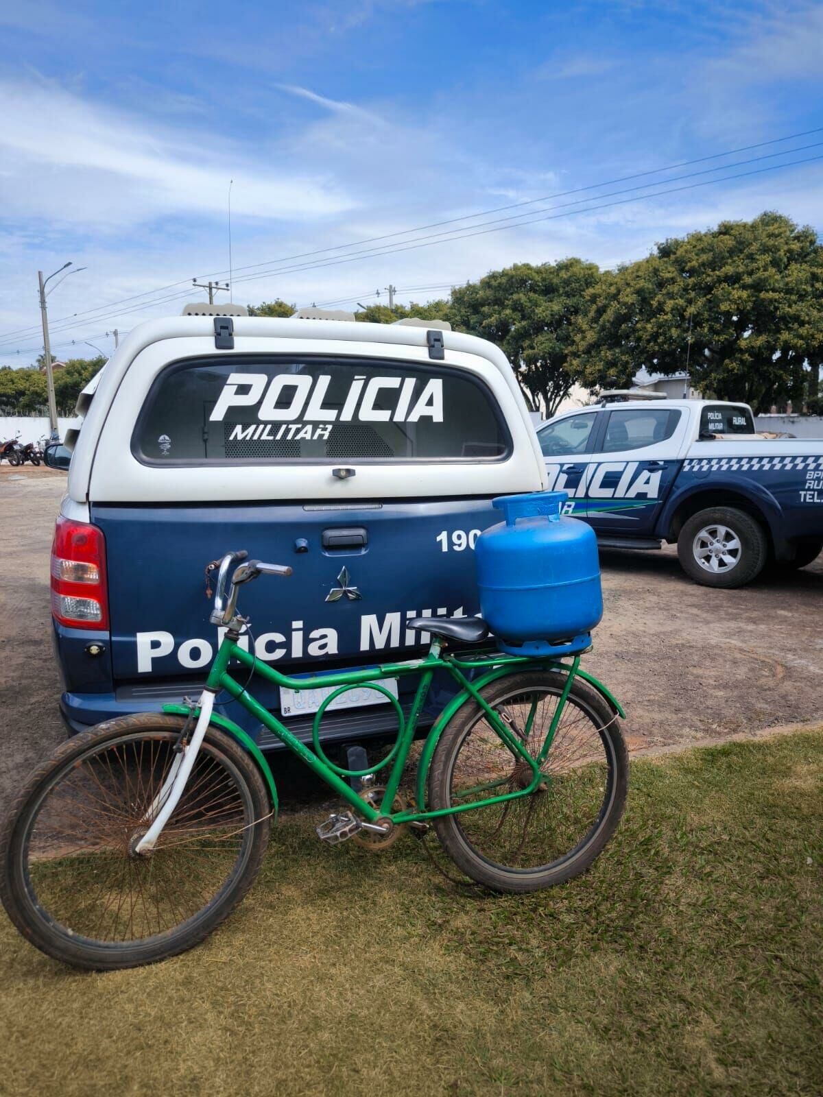 Imagem de compartilhamento para o artigo Homem é preso com botijão furtado e confessa outro furto em Chapadão do Sul da MS Todo dia